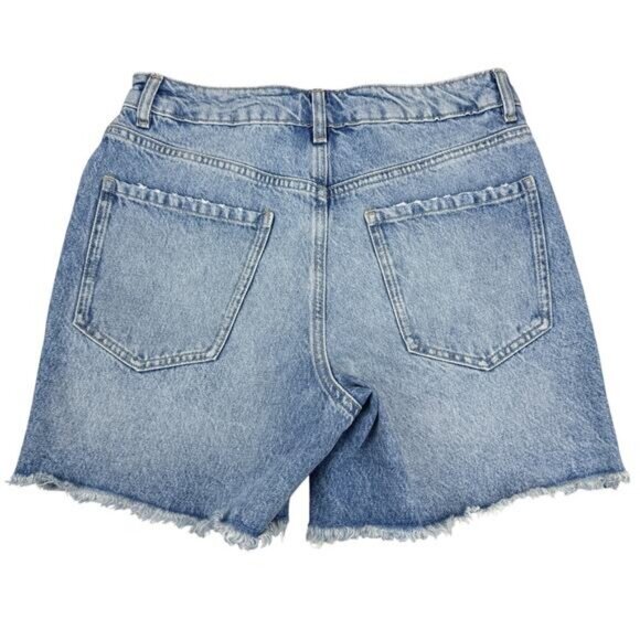 Dynamite Renee Mid-Thigh Denim Shorts In Blue Womens Size 27 Button Fly - Picture 6 of 6
